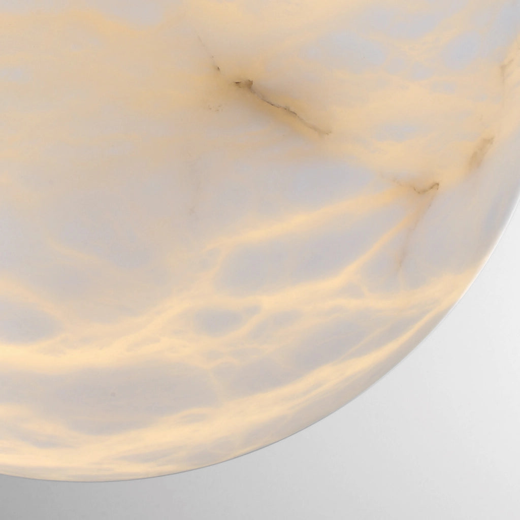 Sospensione Kepler Quintiesse ottone alabastro Ø30cm LED 15W