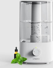 Luminoso bevevole a umidità 4 litri per ampi spazi - 30 ore diffusore di aroma camera da letto camera per bambini - 300 ml/ora - bevevole a umidità bianca