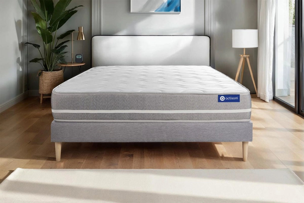 Kit rete e materasso Actilatex touch 120x195cm - Spessore : 20cm - Lattice e memory foam - Bilanciato -