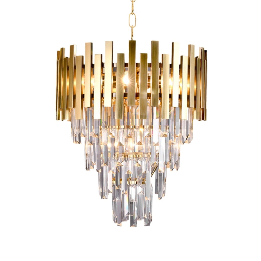 Lampadario in cristallo Aspen ML6000 9xE14 oro Milagro