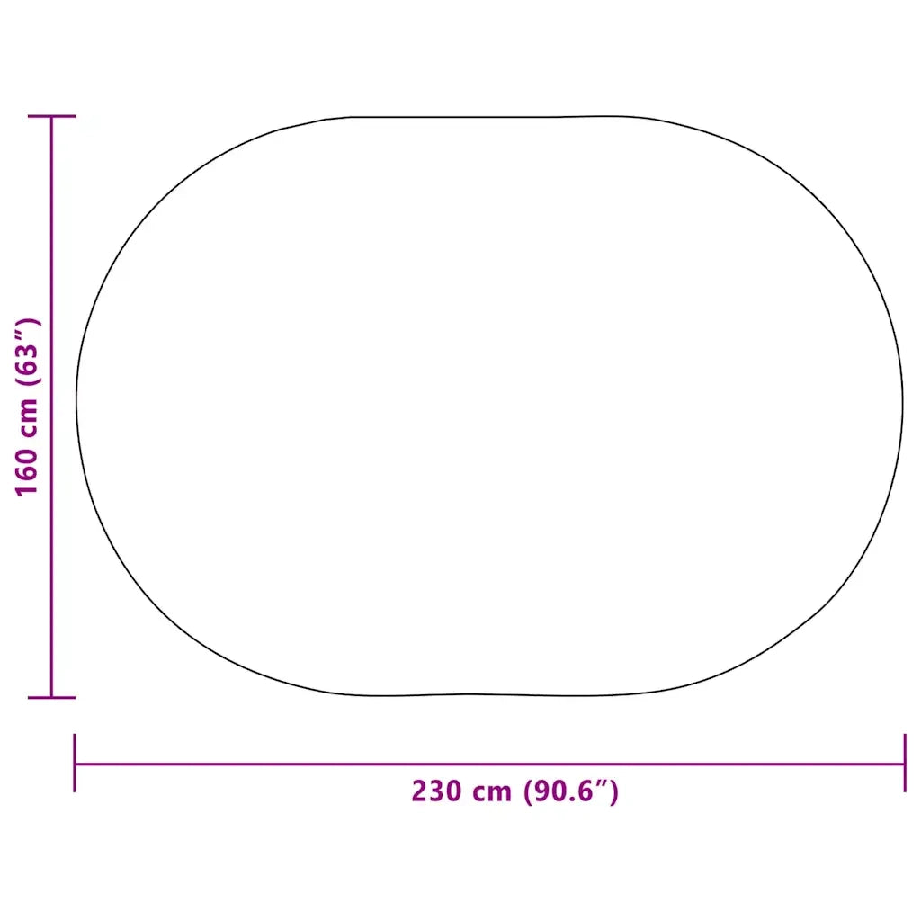 Tappeto ZIZUR Marrone 230 x 160 cm Polipropilene 42000857