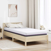 Materasso-Materasso per letto Bianco e Grigio 100 x 200 cm Tessuto Jacquard 332016