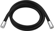 Doucheslang 1,5 m, molto esplosione-sicuro, 150 cm, connessione standard 1/2", installazione semplice, dimensione gomito G1/2, lunghezza 1,5 m (5,9 ft), argento (1,5 m nero)