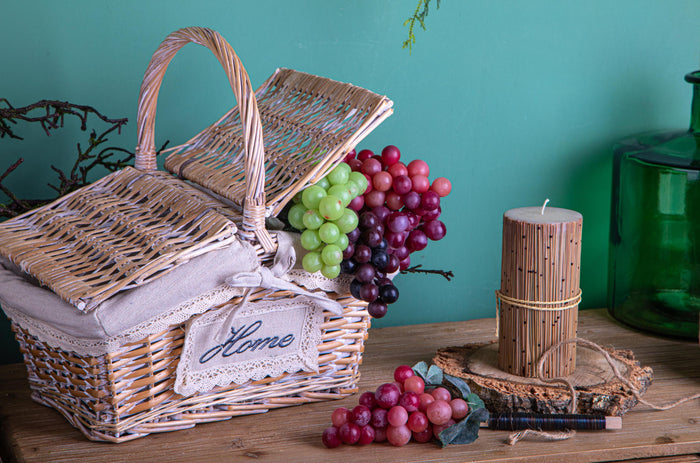 Paniere Rettangolari Home in Vimini Larghezza 34 cm