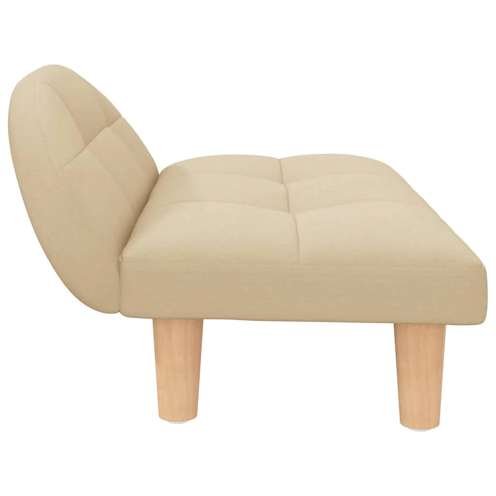 Cuccia per cani comoda cesta da divano 70 x 52 x 30 cm tessuto crema 02_0042892