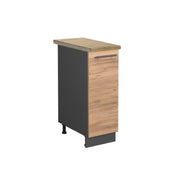 Armadio cucina dispensa alto Fame-Line Rovere dorato/Antracite 30 cm, PL Rovere Vicco