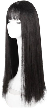 Pruca Elegante Pony - Capelli Sintetici - Resistente al Calore - Duraturo - Alta Densità - Facile Manutenzione