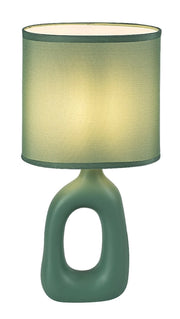 Lampada da tavolo Sylira 1xE14 verde ceramica Rabalux