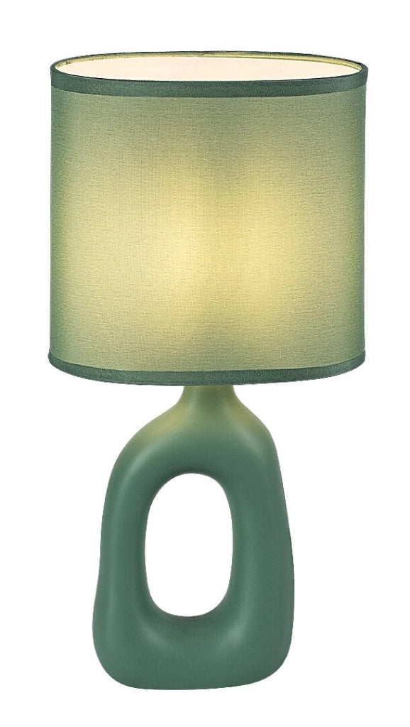 Lampada da tavolo Sylira 1xE14 verde ceramica Rabalux