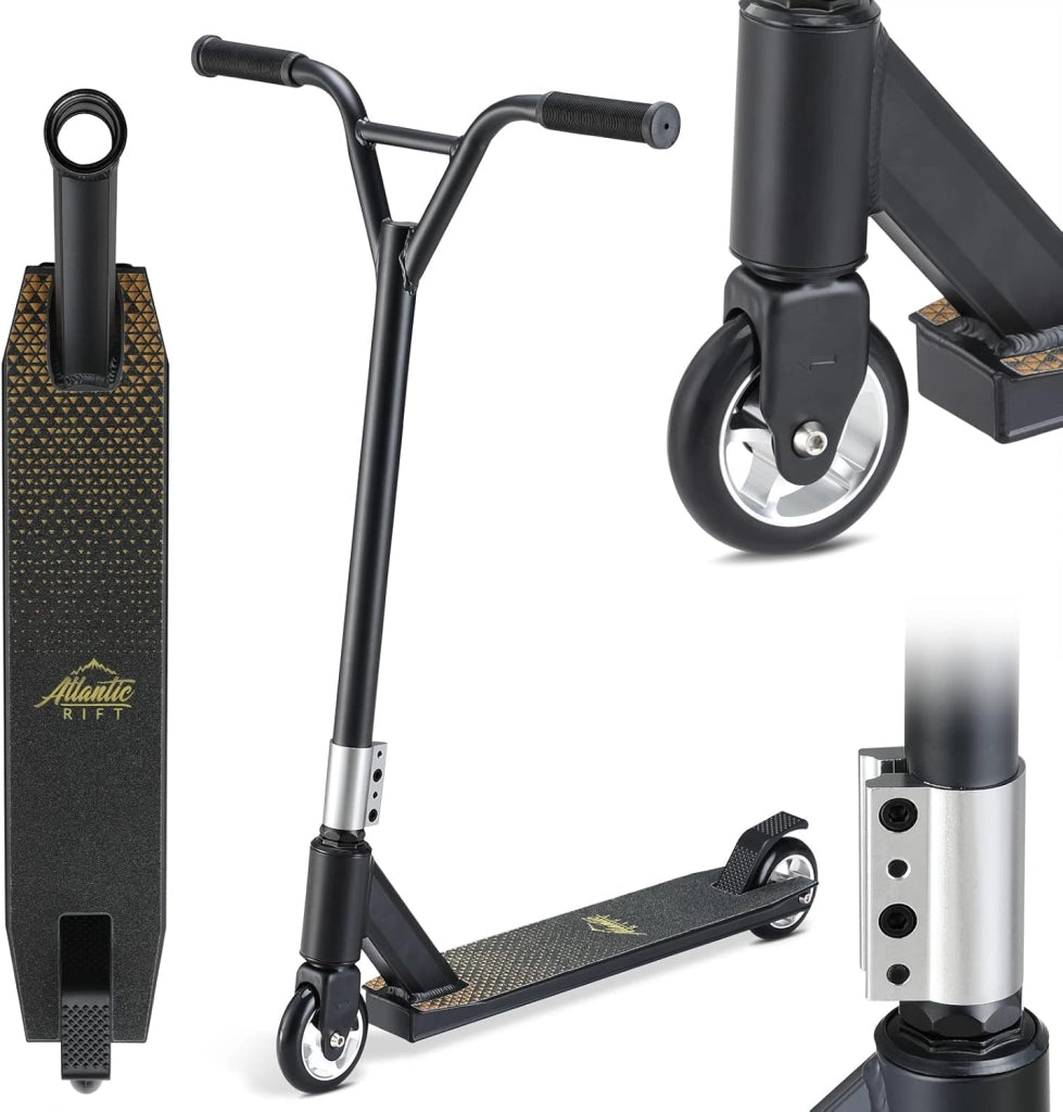 Monopattino Stunt Scooter Freestyle ABEC 9 Ruote in PU Manubrio a 360° Bambini Adulti