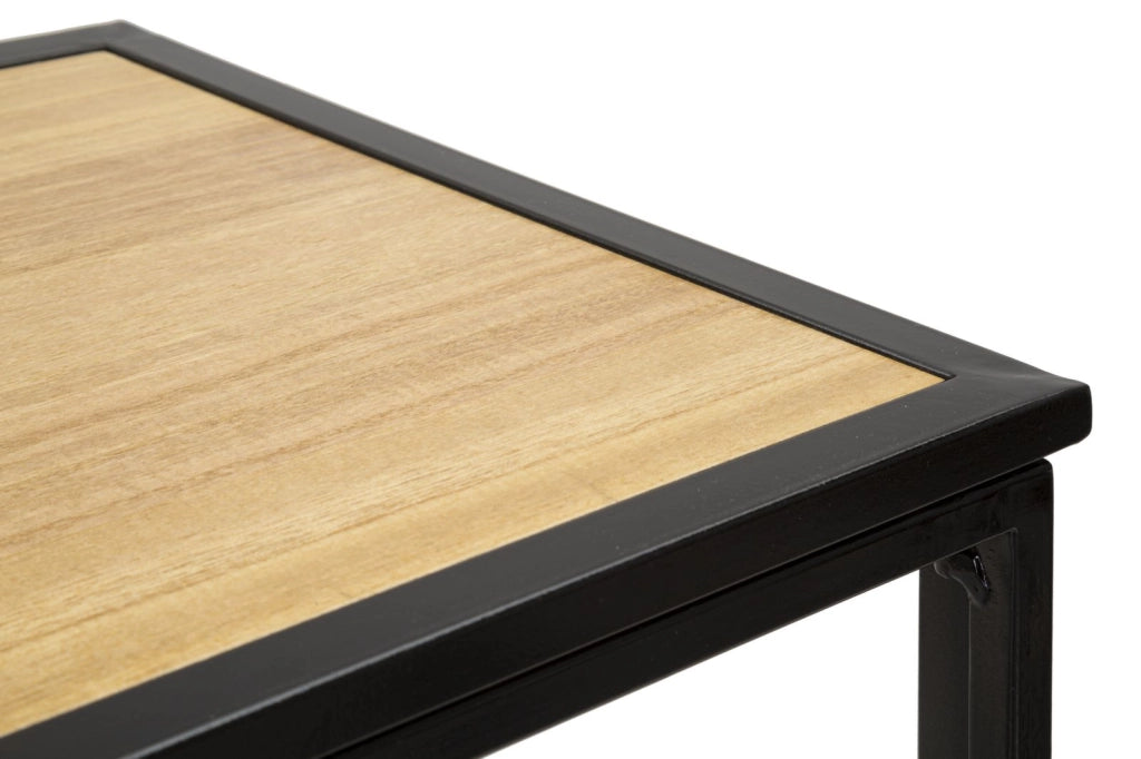 Console Spring 108x36,8x80 cm in Ferro e MDF e Vetro Multicolor