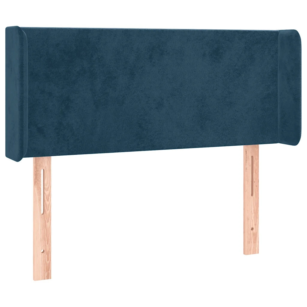 Testiera ad Orecchio Blu Scuro 83x16x78/88 cm in Velluto 3118522