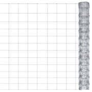 Recinzione da Giardino in Acciaio Zincato 50x1,25 m Argento cod mxl 15543