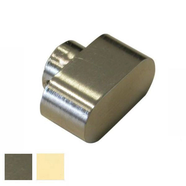 Cisa 06355.00.0.12 Pomolo per Cilindro Ovale in Ottone Nichelato 14.5x29x20.5 mm colore Nichelato