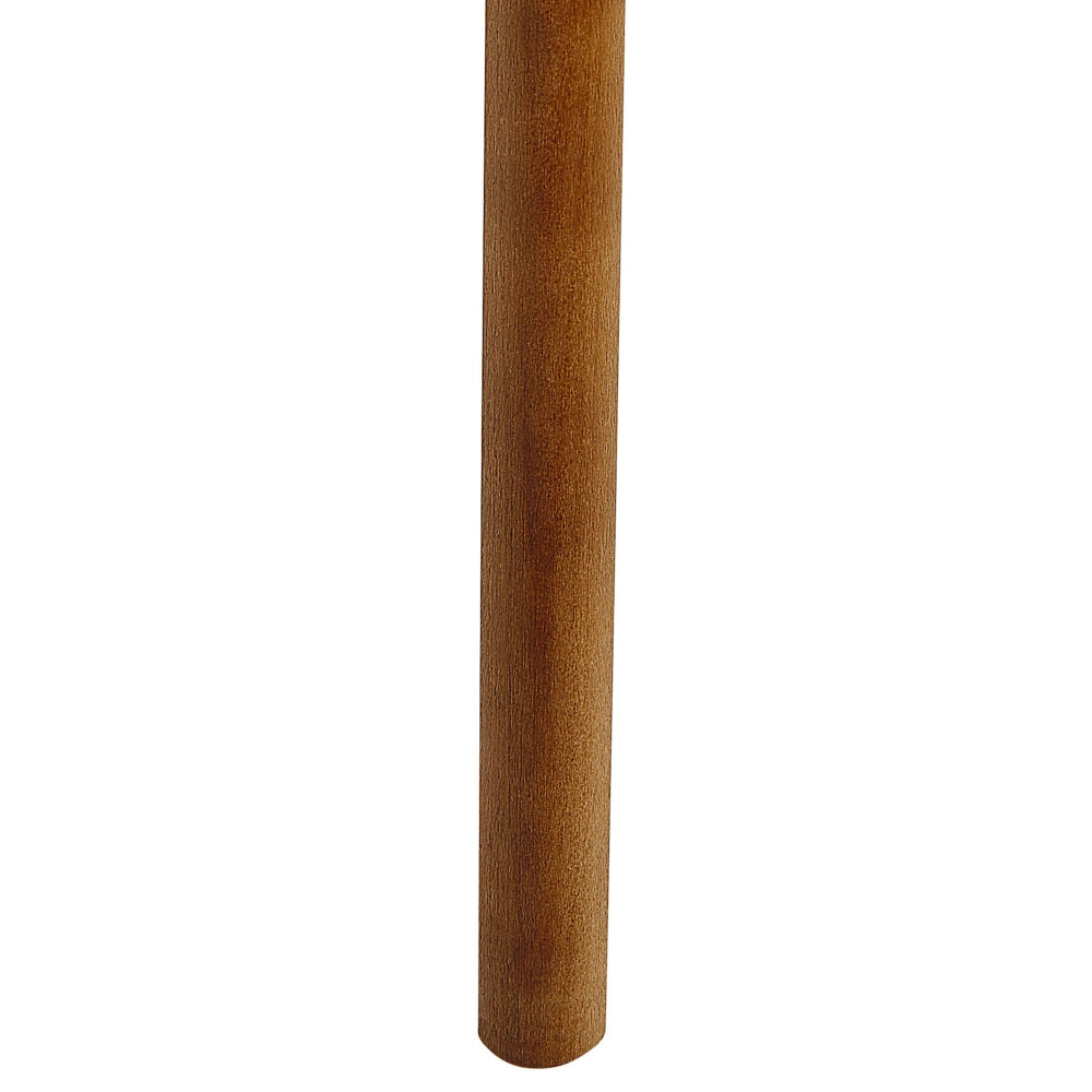Set di 2 sedie Tessuto poliestere color talpa Gambe in legno massello scuro Seduta spessa imbottita