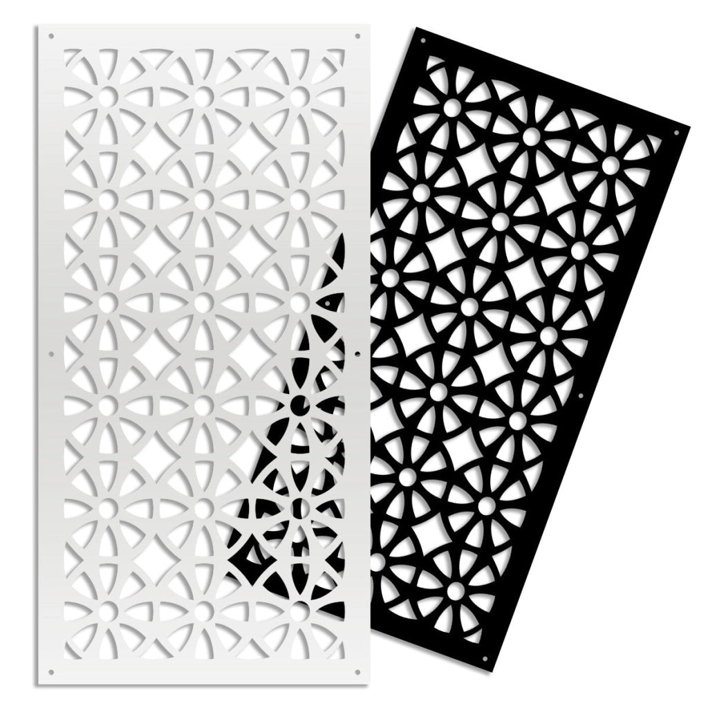 WHEELS - Pannello in PVC traforato - Parasole Colore: nero, Misura: 47x94 cm