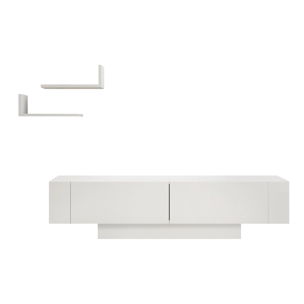 Porta TV in legno "Matera" - 150 x 31 x 41 cm - Bianco