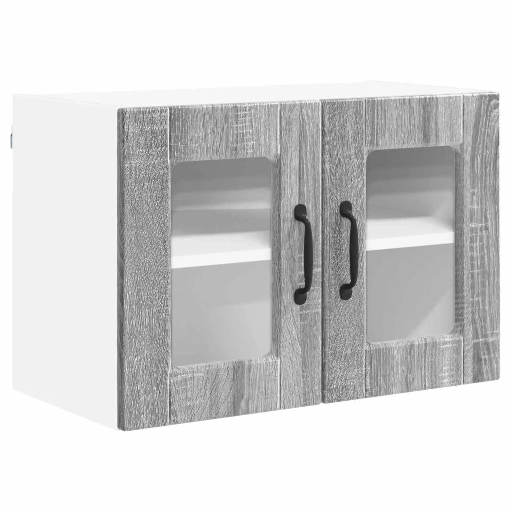 Mobile da cucina con porta 2 pz-Set di 2 Armadio da cucina Grigio Sonoma 60 x 31 x 40 cm 874442