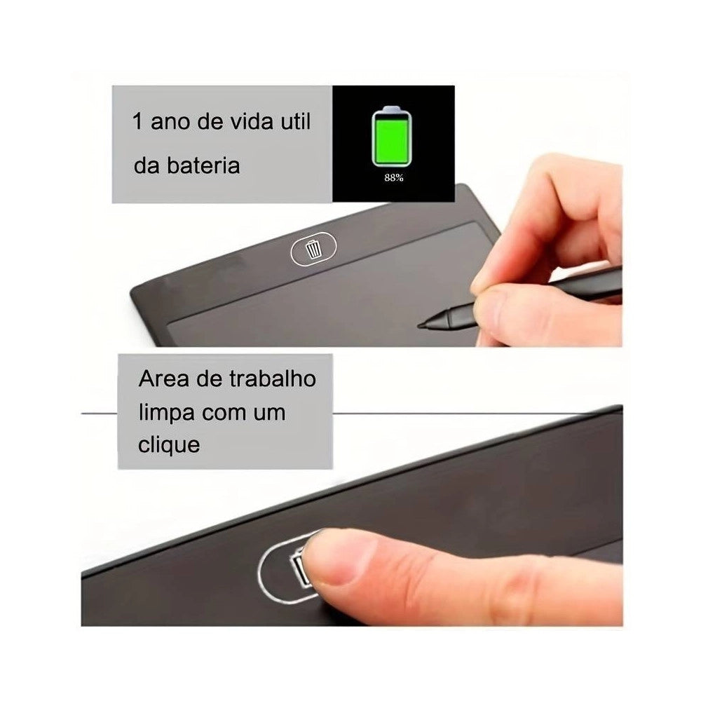 Trade Shop - Tavoletta Grafica Da Scrittura Lcd Lavagna Elettronica Disegni Giocattolo Bambin -