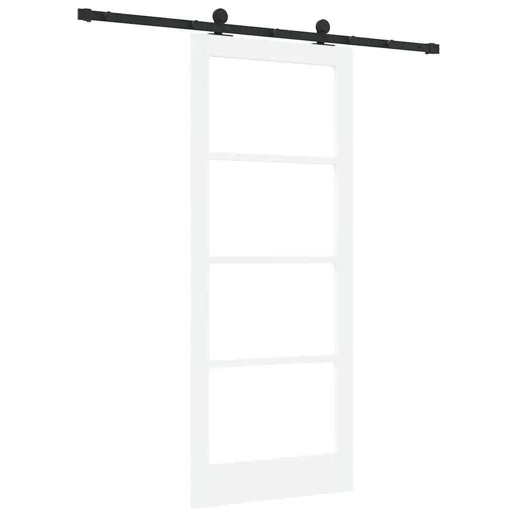 Porta scorrevole ORKDAL Bianco e Nero 83 x 202 cm 3331998
