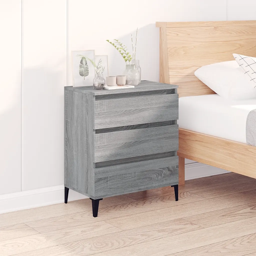 Credenza Grigio Sonoma 60x35x70 cm in Legno Multistrato 823054