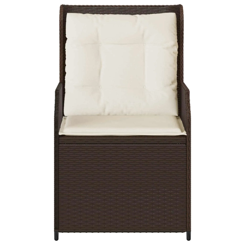 Panchina da Giardino | Panca da Giardino 2 pz Marrone polyrattan
