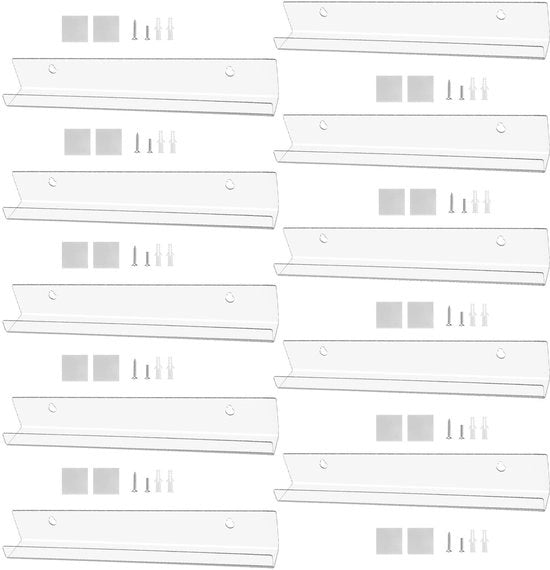 Sostegno per foto da parete in acrilico 30,5 cm - Supporto per dischi in vinile - Supporto per foto da parete - Parete per presentazione - Protezione - Supporto per dischi in vinile