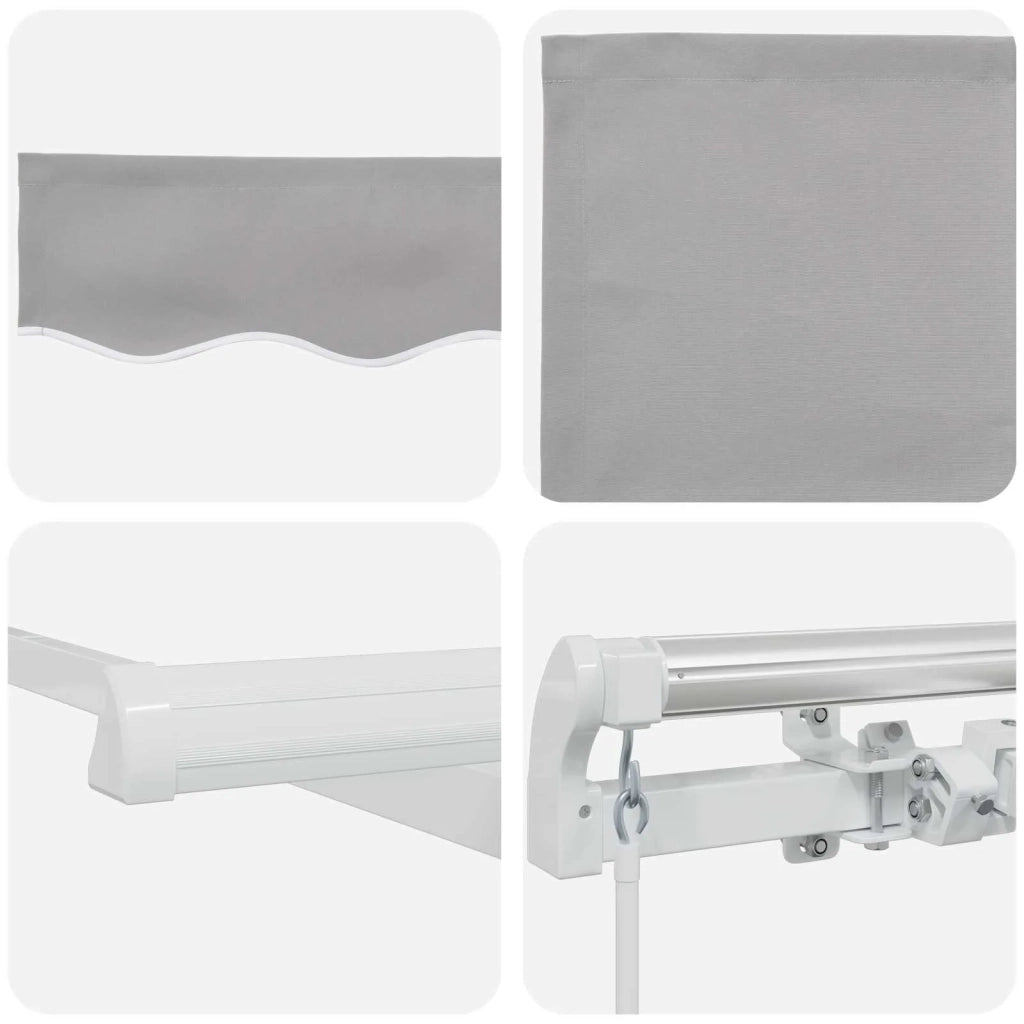 Tenda da Sole | Tenda parasole Grigio chiaro 300 x 250 x 165 cm Poliestere