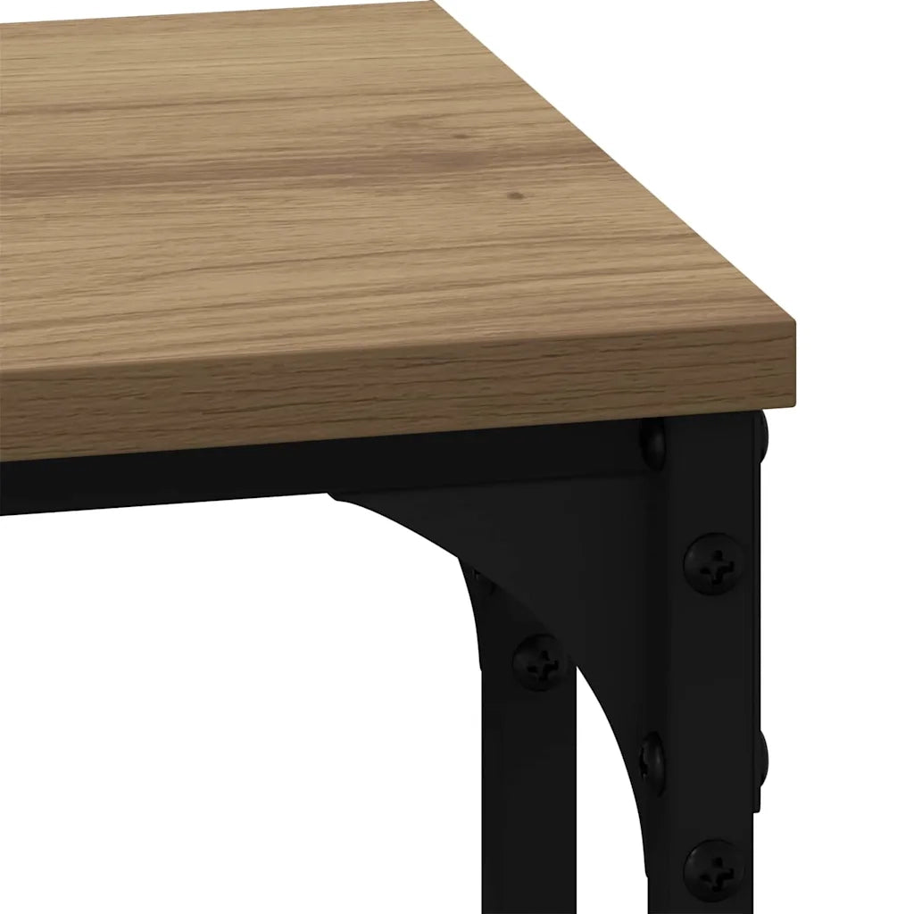 Tavolo da caffè nesting 3 pcs rovere artigianale
