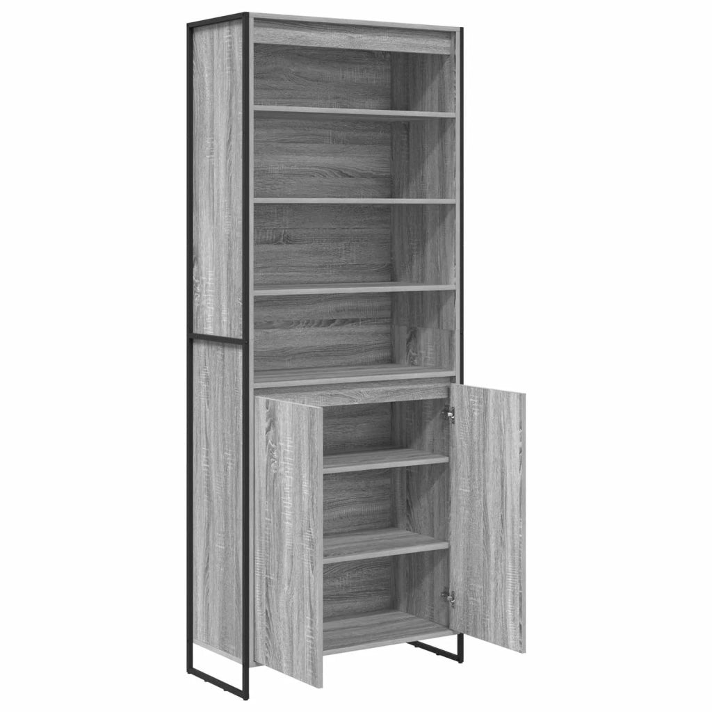 Armadi alti Grigio Sonoma 79 x 36 x 200 cm Legno multistrato 3403043