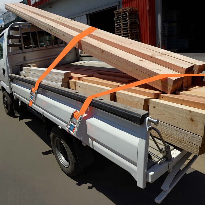 Cinghia di ancoraggio a cricchetto Set 4 cinghie di fissaggio 6 m 3000 daN