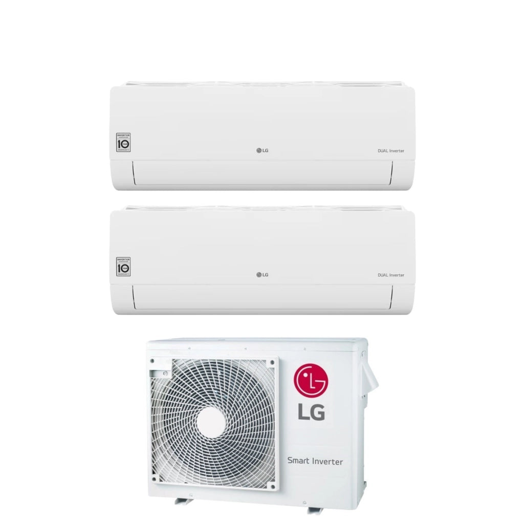 Condizionatore Dual Split LG Libero Smart 7+12 con MU2R17 R-32 Wi-Fi Integrato