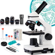 Microscopio per Bambini - Microscopio Portatile - Microscopio per la Scuola - Educativo Giocattolo - Giocattolo Montessori - Flessibilità Motoria 

Modello: 
Specifica: 30x, 40x, 60x, 100x magnificazione