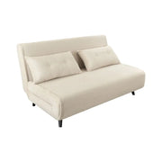 Divano trasformabile retto PRESTO bianco beige – Divano letto 2 posti