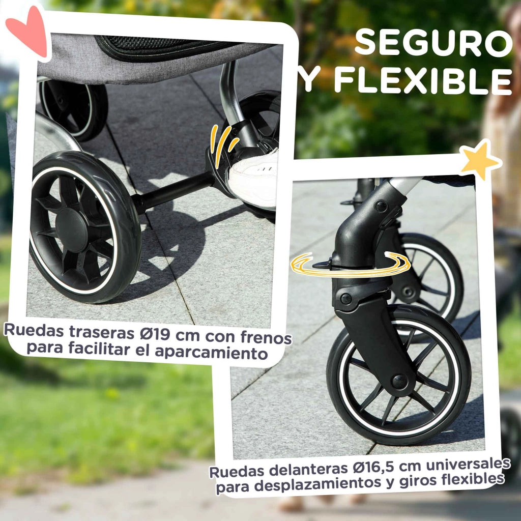 Trasportino per Cani Pieghevole Leggero ¨C zephmum ¨C Grigio Argento 80x48.5x106 cm