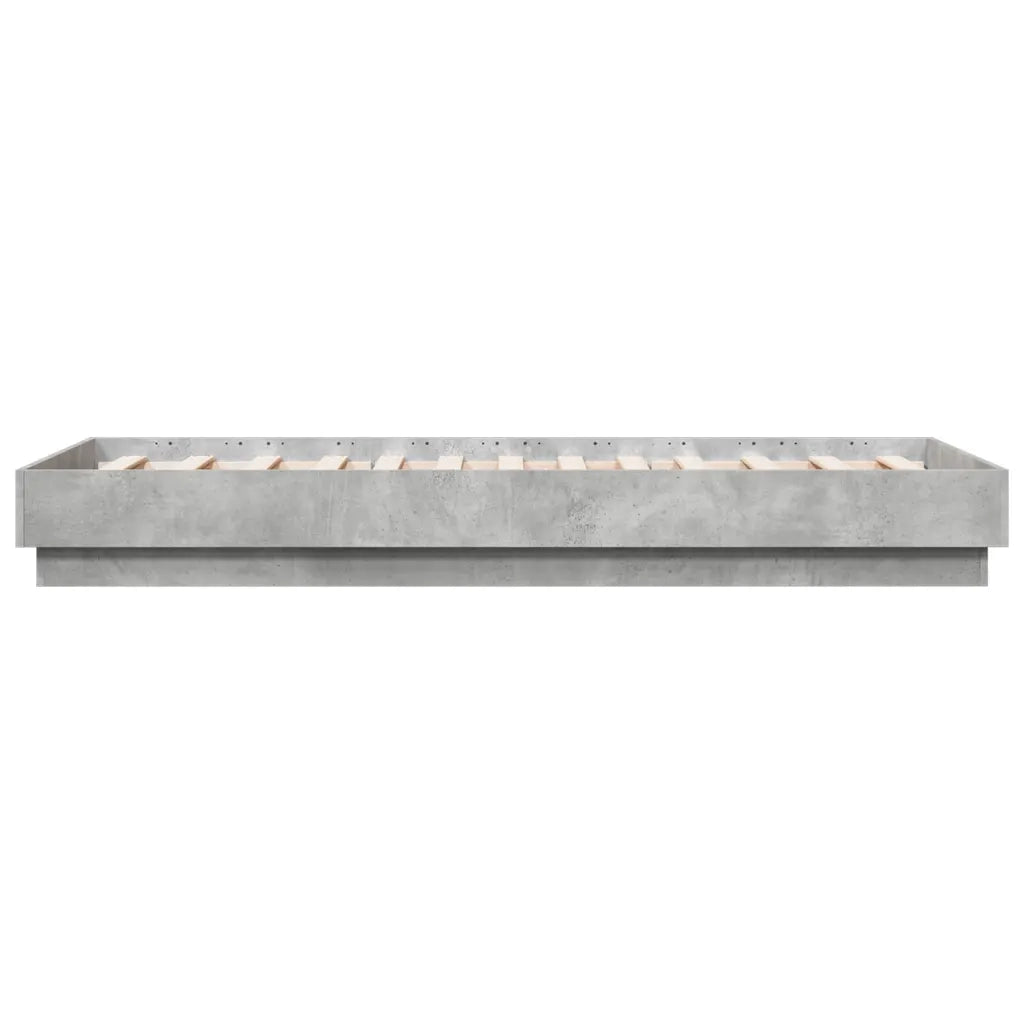 Giroletto-Struttura Letto Grigio Cemento 75x190 cm in Legno Multistrato 476175
