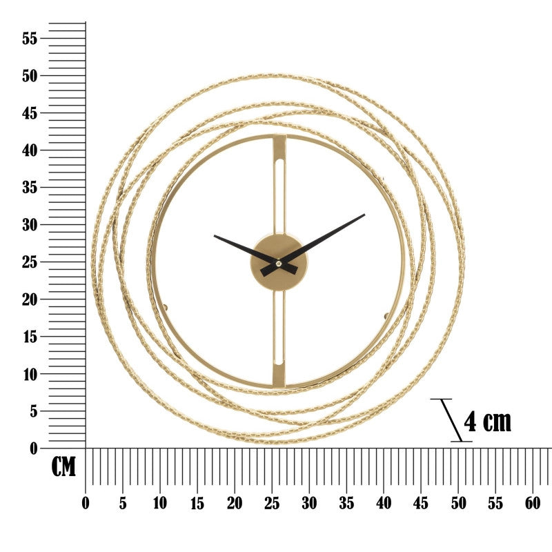 Orologio Da Muro Gold Strips cm ø 50x4