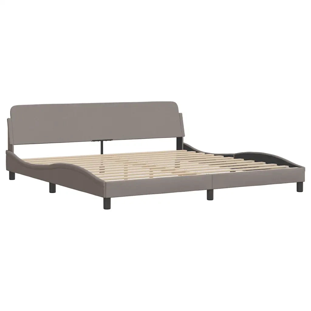 Giroletto senza Materasso Hanko Tortora 200x200 cm in Tessuto 3310416