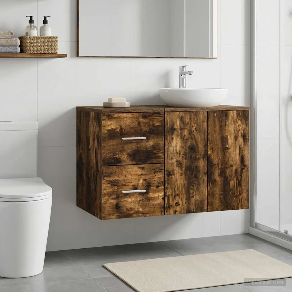 Armadio Bagno In-between Rovere Fumo 30 x 35 x 50 cm 890362