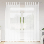 Tenda in Velo con tende 2 pcs Bianco 245 x 140 cm Poliestere 4108035