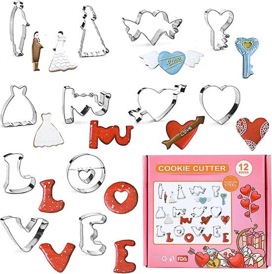 12 forme da biscotti Pasqua piccole, stampi per biscotti Pasqua, coniglio, forma di biscotto, forma di biscotto, cottura di biscotti Pasqua (12 pezzi-B)
