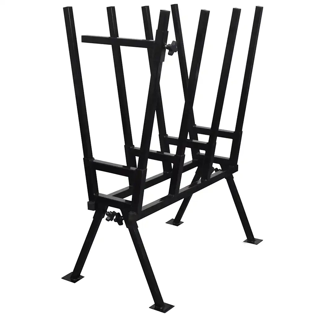 Cavalletto Verniciato a Polvere Nero per Segare Legno cod mxl 58078