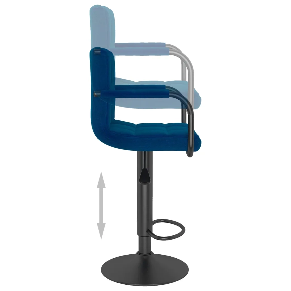 Sgabello da Bar Blu in Tessuto 334629