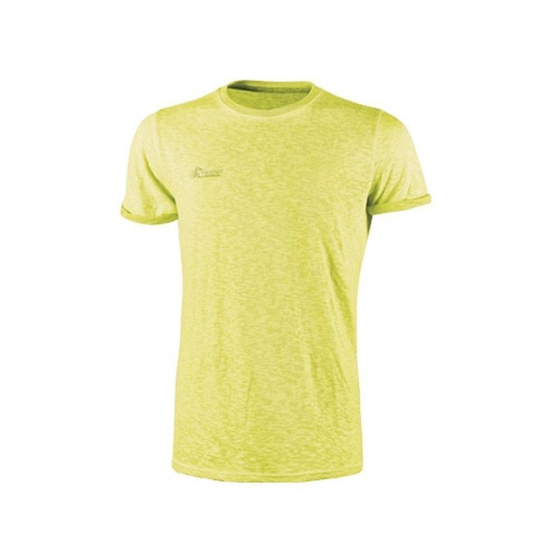 U-Power EY195YF Fluo T-Shirt Manica Corta Slim Fit 100% Cotone Fiammato Girocollo conf. 3 pezzi taglia XL colore Giallo Fluo