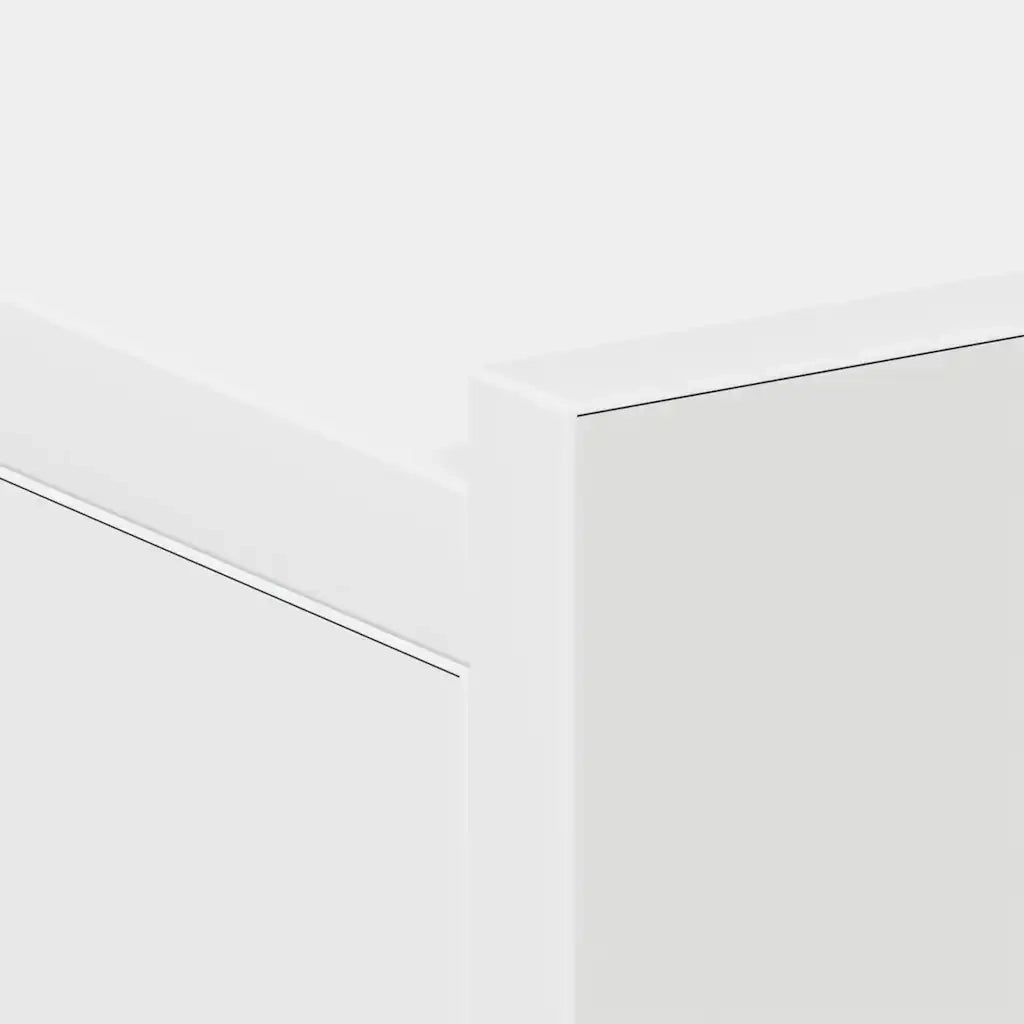 Comodini Pensili 2pz Bianchi 40x30x15 cm in Legno Multistrato 800307