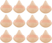 Kit di applicazione per fondotinta - 12 pezzi - Spons per trucco - Blender per makeup - Spons per fondotinta - Forma triangolare - Senza lattice - Applicatore per trucco - Nat e asciutto - Pennelli per fondotinta - Pads per polvere libera