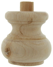 PIEDE IN LEGNO ONTANO 53008 80X75 MM- 8,0 pz