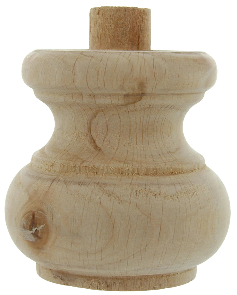 PIEDE IN LEGNO ONTANO 53008 80X75 MM- 8,0 pz