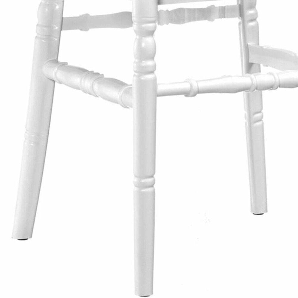 Sedia Chiavarina impilabile in plastica polipropilene bianco modello rinforzato