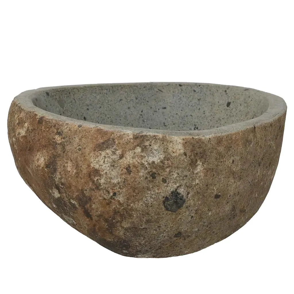 vidaXL Lavabo Grigio chiaro (30-37) x (25-30) x 12 cm Pietra di Fiume